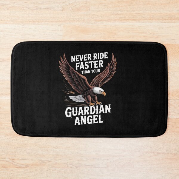 Item preview, Never Ride Faster Than Your Guardian Angel Can Fly - on back  designed and sold by estellaken.