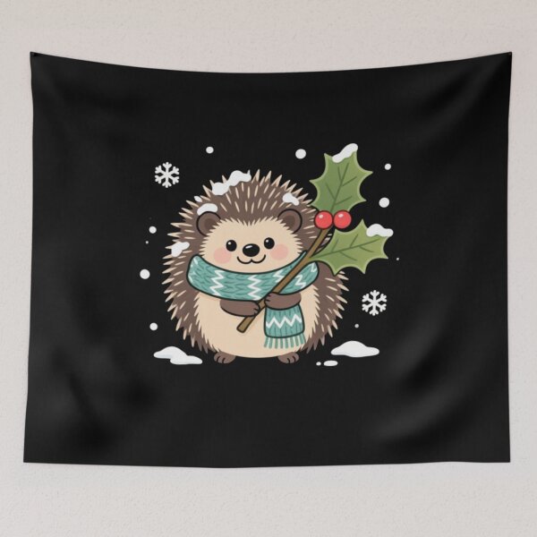 Item preview, Holly Jolly Hedgehog designed and sold by Aetheriswork.