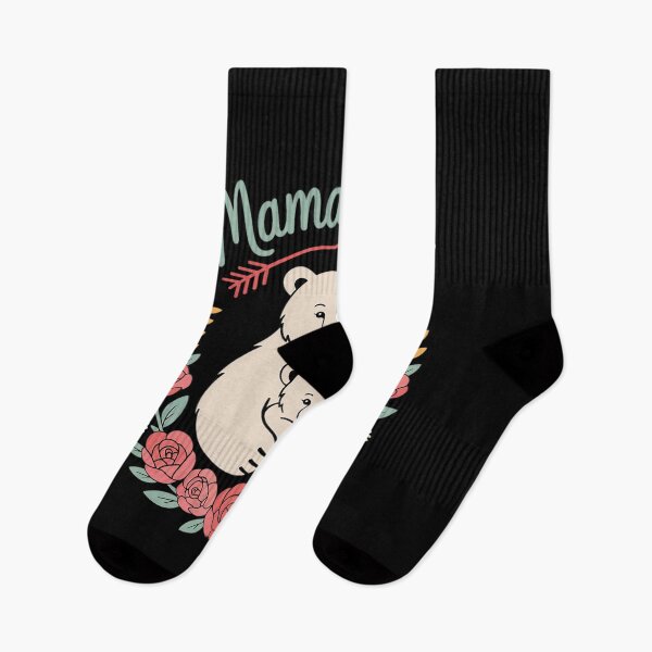 Item preview, Mama Bear with Cub Floral Mother's Day  designed and sold by RsFilsingerArt.