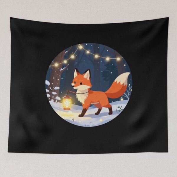 Item preview, Frosty Fox & His Snowflake Lantern designed and sold by Aetheriswork.
