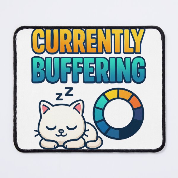 Item preview, Currently Buffering Cat – Funny Sleeping Kitty designed and sold by the-dovlat.