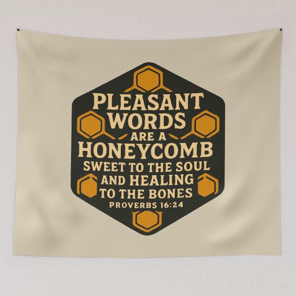 Item preview, Proverbs 16:24 Pleasant Words Are A Honeycomb designed and sold by plushism.
