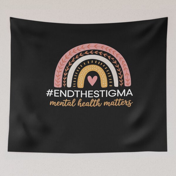 Item preview, Mental-Health Matters End The Stigma Rainbow Boho designed and sold by TAYLOROUSDALE.