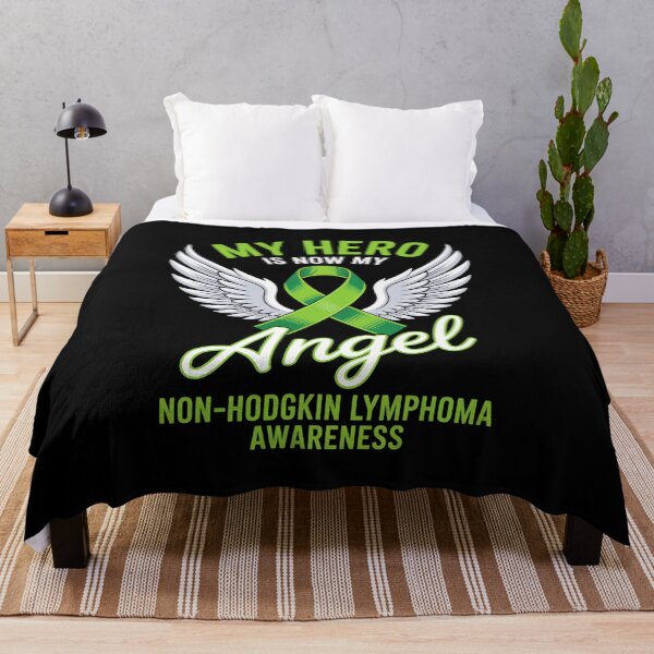 Item preview, My Hero Is Now My Angel Green Ribbon Non-Hodgkin Lymphoma designed and sold by milanforbes.