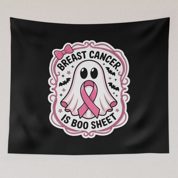 Item preview, Breast Cancer Awareness Boo Sheet Pink Ribbon Boo Ghost designed and sold by DetroitMug.