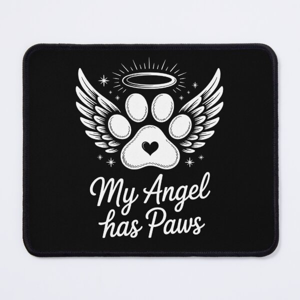 Item preview, My Angel Has Paws Pet Memorial Cat Dog Dad Mom Tank Top designed and sold by TiredPack.