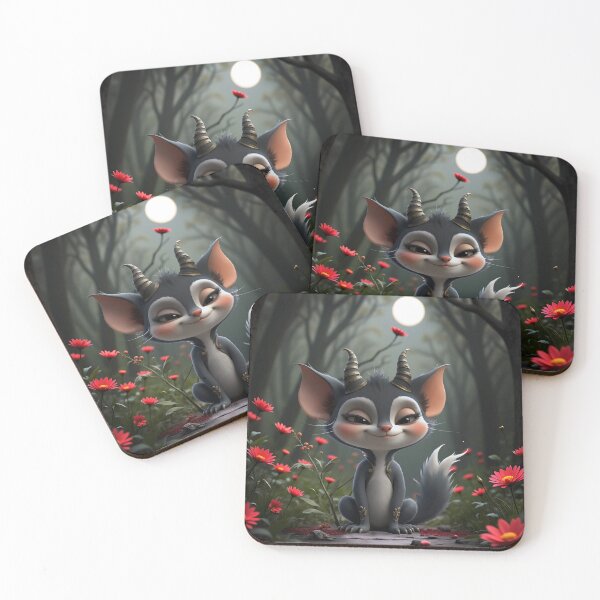 Item preview, Moonlit Mischief – Forest Spirit of the Crimson Bloom. designed and sold by nicky2342.