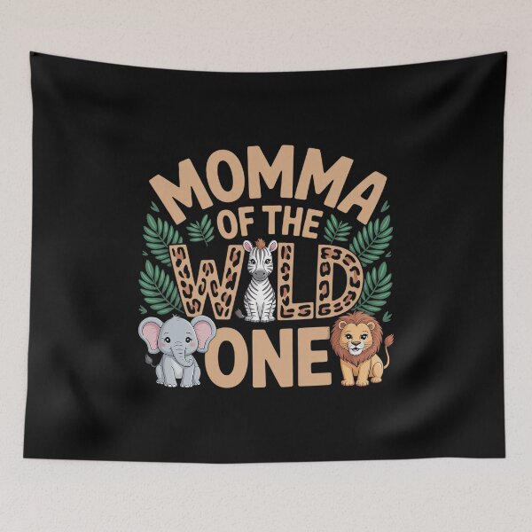 Item preview, Momma of The Wild One Animal Safari 1st Birthday Theme  designed and sold by FortuneFull.
