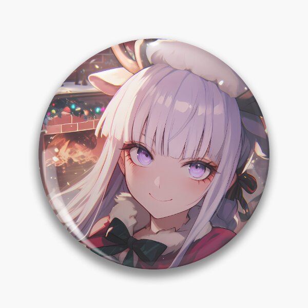 Item preview, Christmas Kyoko Kirigiri Danganronpa Anime Girl Holiday Winter Festive Charm designed and sold by Raslbazola.