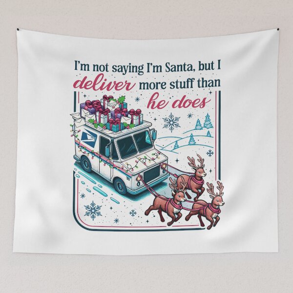 Item preview, Post Office Christmas, Mail Carrier Christmas, Funny Xmas Gift for Postal Worker designed and sold by peggycantu.