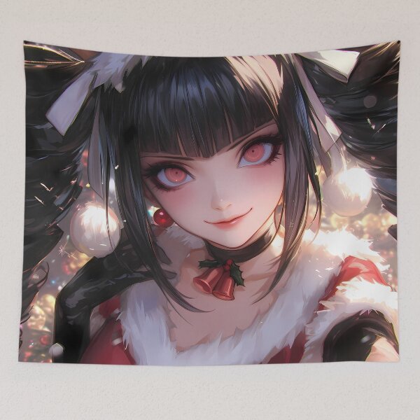 Item preview, Celestia Ludenberg Elegant Christmas Anime Girl Danganronpa Holiday Sparkle designed and sold by Raslbazola.