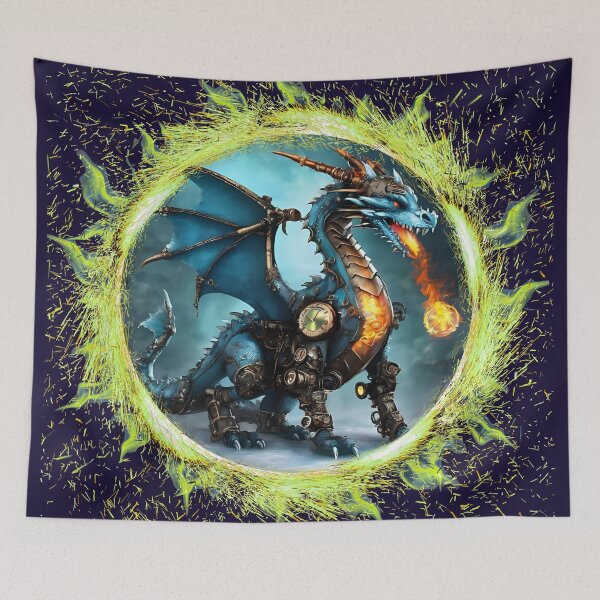 Item preview, Fur Ball Dragon featuring intricate metal gears designed and sold by BandGTees.