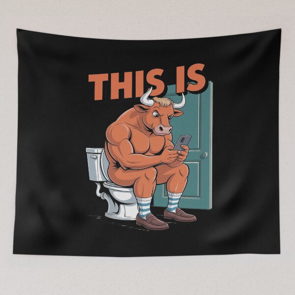 Item preview, Womens This Is Bullsht Funny Bull Funny Cow Toilet Humor  designed and sold by VerseFarm.