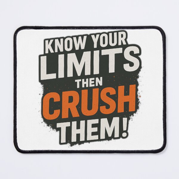 Item preview, Know Your Limits Then Crush Them – Gym Motivation designed and sold by the-dovlat.