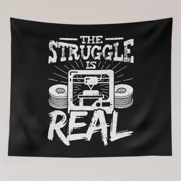 Item preview, The Struggle Is Real Funny 3D Printing Men designed and sold by MindyMarianela.