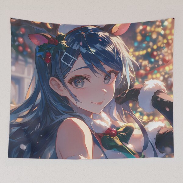 Item preview, Sayaka Maizono Christmas Anime Girl Danganronpa Festive Holiday Bright Cheer designed and sold by Raslbazola.
