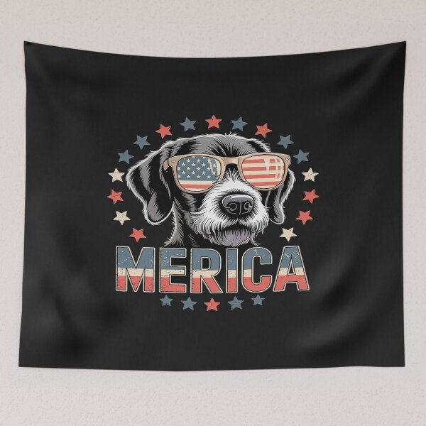 Item preview, Merica German Wirehaired Pointer Dog 4th Of July USA Gift designed and sold by TAYLOROUSDALE.