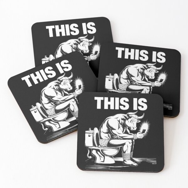 Item preview, Womens This Is Bullsht Funny Bull Sitting On Toilet Humorous  designed and sold by VerseFarm.