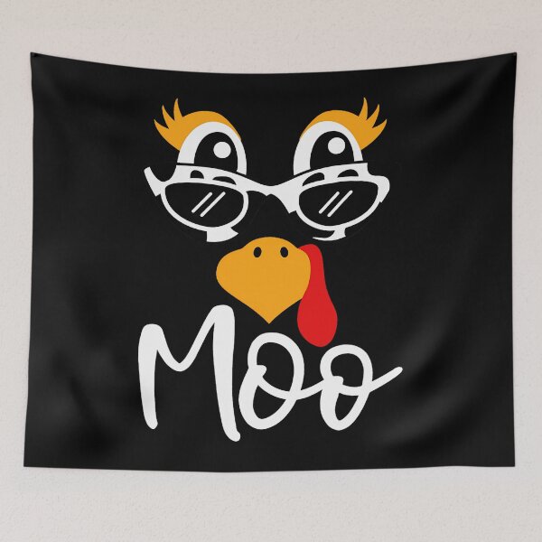 Item preview, 90s Moo Funny Festive Holiday Turkey Cow Thanksgiving Day designed and sold by rebeccathanuos.