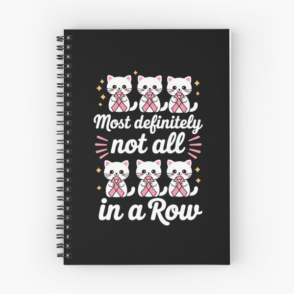 Item preview, Breast Cancer Most Definitely Not All in A Row Ghost Cats designed and sold by DetroitMug.