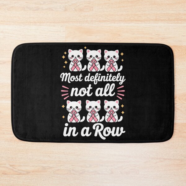 Item preview, Breast Cancer Most Definitely Not All in A Row Ghost Cats designed and sold by DetroitMug.