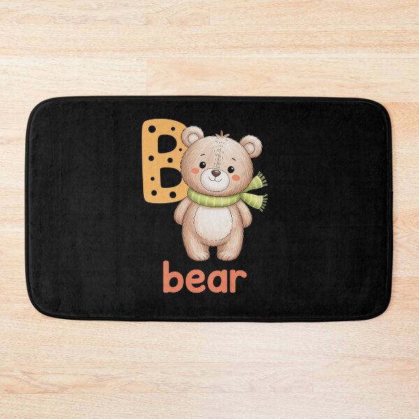 Item preview, Kids Bear Letter B Alphabet Cute Animal Boys Or Girls  designed and sold by estellaken.