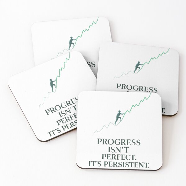 Item preview, Progress Isn’t Perfect – Motivational Climbing Graphic designed and sold by the-dovlat.