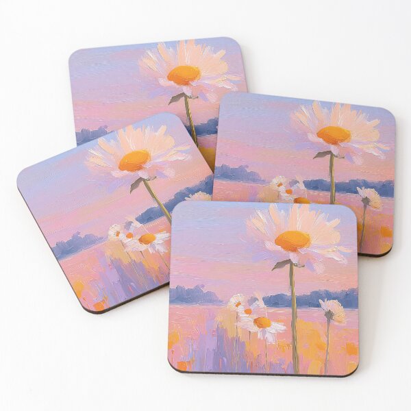 Item preview, Impressionistic daisy landscape designed and sold by ArtHouseNiklas.