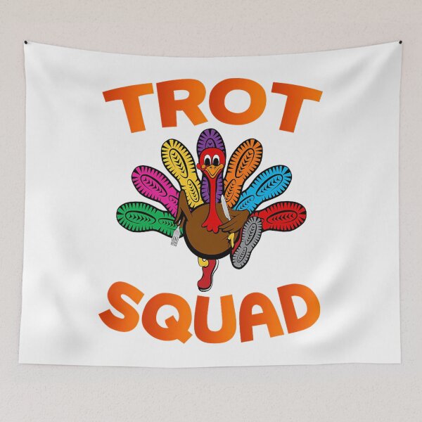 Item preview, Fall 80s Cute Thanksgiving Trot Happy Squad Gobble designed and sold by CalvinVanAuken.