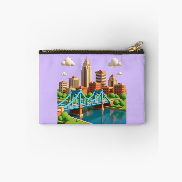 Item preview, Trenton USA – 3D Cute City Label with American Flag ,  designed and sold by PaintMeWorld.