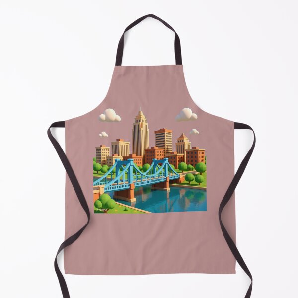 Item preview, Trenton USA – 3D Cute City Label with American Flag , designed and sold by PaintMeWorld.