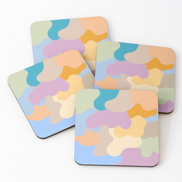 Item preview, Abstract Pastel Blob Art – Modern Colorful Fluid Pattern designed and sold by CreativeXHub.