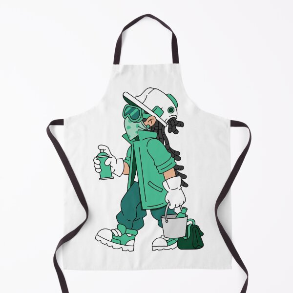 Item preview, Street Art Spray Painter with Safety Gear – Flat Minimal Shadow Illustration designed and sold by GriferrStore.