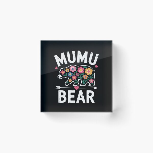 Item preview, MuMu Bear Cute Floral Mother's Day Family Matching Party  designed and sold by RsFilsingerArt.