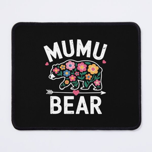 Item preview, MuMu Bear Cute Floral Mother's Day Family Matching Party  designed and sold by RsFilsingerArt.