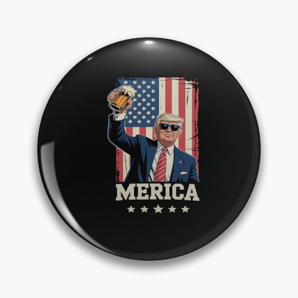Item preview, Merica Trump With Beer American Flag 4th Of July Drinking designed and sold by VladimiaPutin.