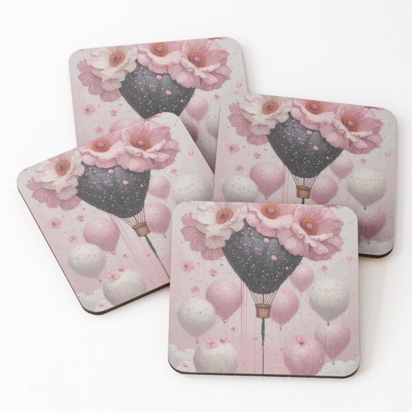 Item preview, Flower balloon fantasy in delicate colors designed and sold by Mianku | Für das Leben.