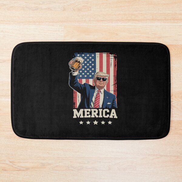Item preview, Merica Trump With Beer American Flag 4th Of July Drinking designed and sold by VladimiaPutin.