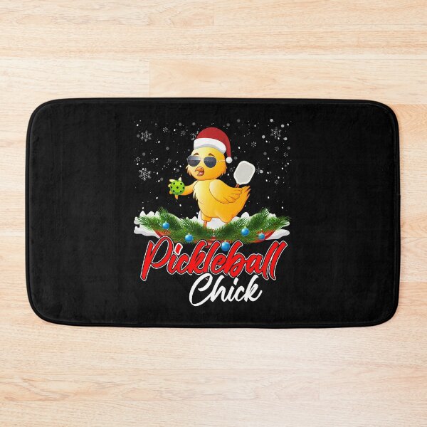 Item preview, Pickleball Chick Funny Santa Hat Sunglass Snowflakes Xmas designed and sold by JoannMinndy.