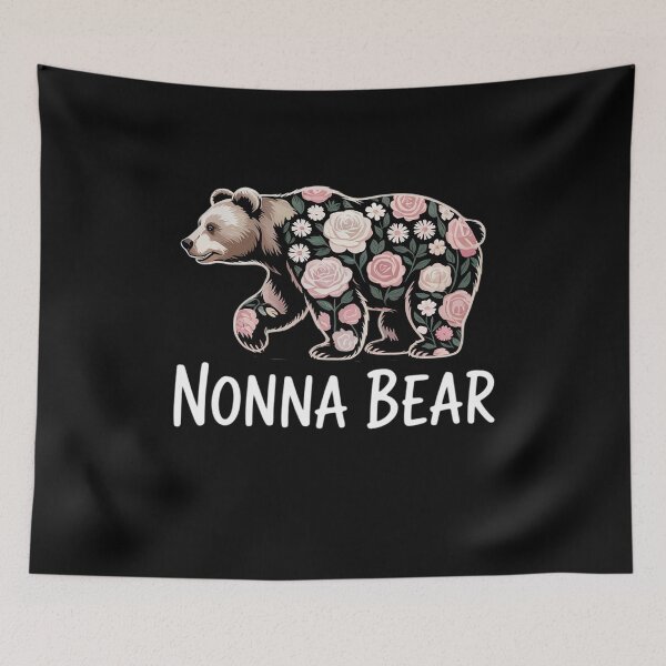Item preview, Natalie Name Floral Personalized Mama Bear  designed and sold by RsFilsingerArt.