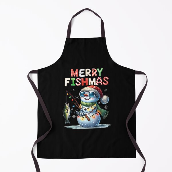 Item preview, Merry Fishmas Snowman Fishing Lovers Fisherman Christmas designed and sold by DanaKathe.