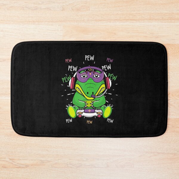 Item preview, Mardi Gras Alligator Pew Gaming Video Gamer Men Boys Kids designed and sold by EdithKelly1.