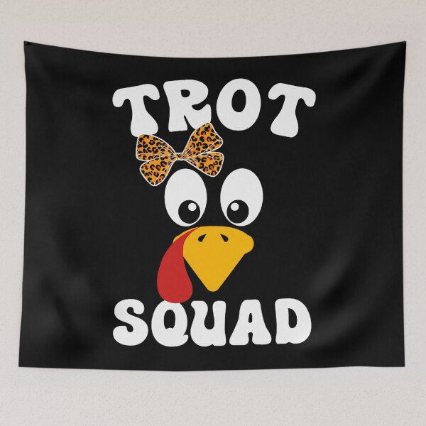 Item preview, Thanksgiving Squad Gobble Cute Fall 80s Trot Happy designed and sold by CalvinVanAuken.