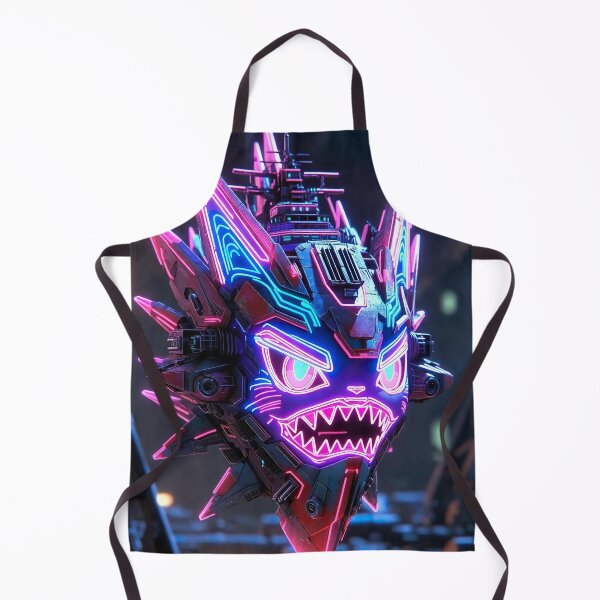 Item preview, Cyberpunk Kawaii Dragon Battleship – Neon Rage Warship designed and sold by NordseeSteel.