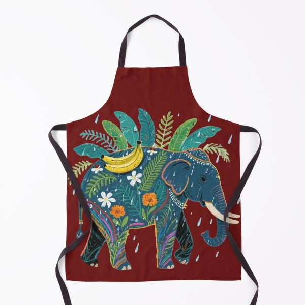 Item preview, Monsoon Elephant – Tropical Rain Elegance designed and sold by HappySproutArt.