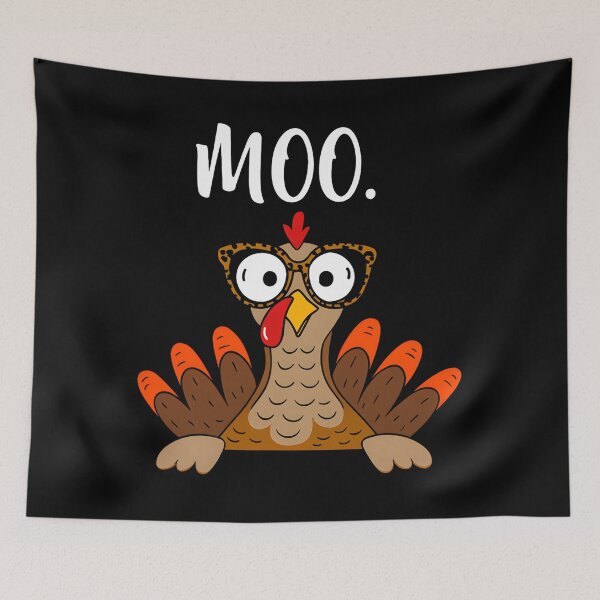 Item preview, Holiday Cow Moo Turkey 90s Funny Day Thanksgiving Festive designed and sold by rebeccathanuos.