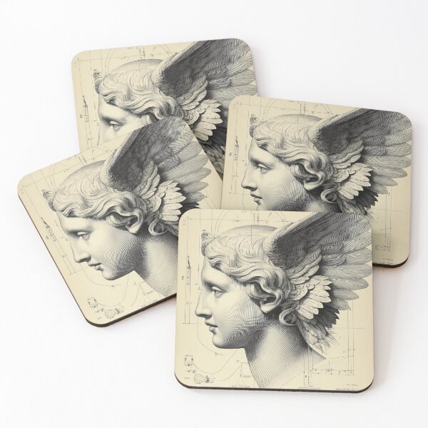 Item preview, Winged angel Profile Diagram designed and sold by lautir.