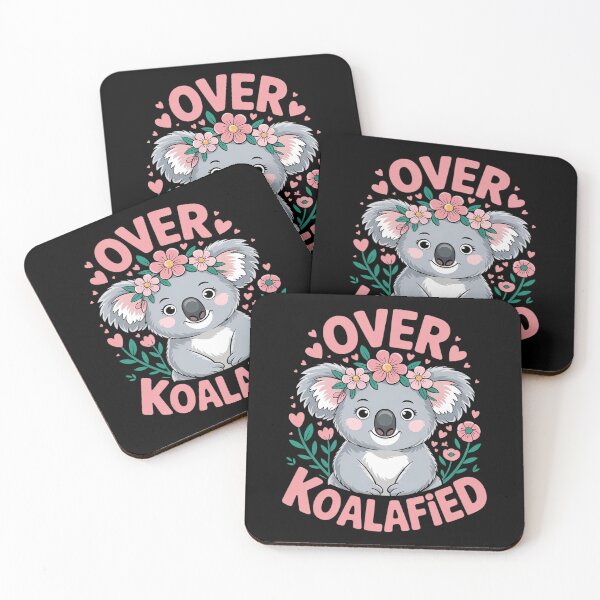 Item preview, Over Koalafied Cute Pastel Colorful Funny Koala bear  designed and sold by RsFilsingerArt.