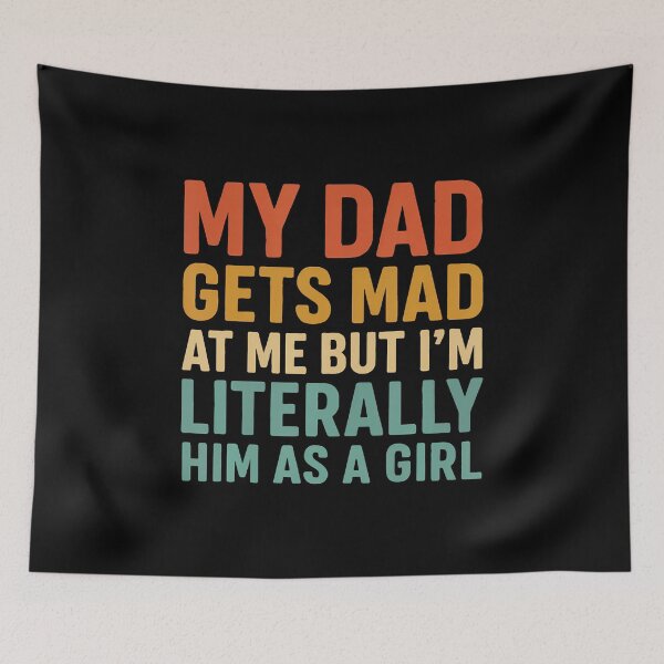 Item preview, Daddy Gets Mad At Me Vintage Retro designed and sold by MaudeGloria.
