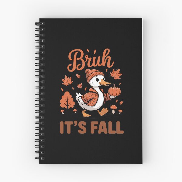Item preview, Bruh Its Fall Cozy Goose Pumpkin Thanksgiving Autumn Leaves designed and sold by CultureSpec.